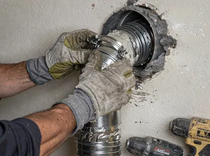 Dryer Vent Hose Installation in Wrentham