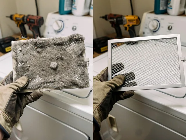 Professional lint trap cleaning by Wrentham Dryer Vent Cleaning in Wrentham