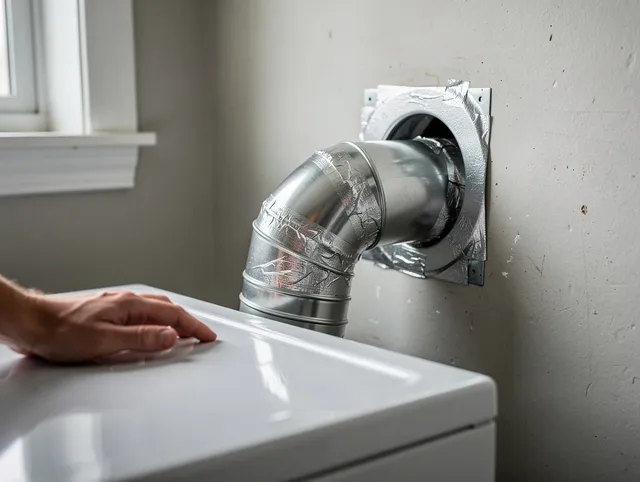 Wrentham Dryer Vent Cleaning expert performing professional dryer vent repair and installation in Wrentham